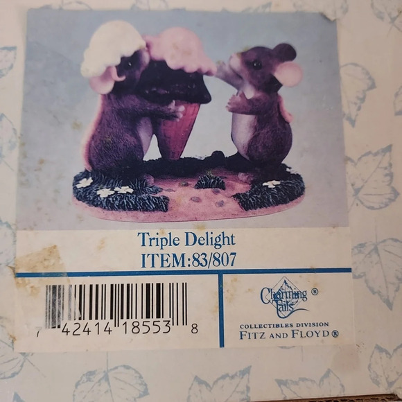 Fitz and Floyd Charming Tails Triple Delight - In Original Box - Picture 9 of 9